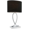 Campbell Touch Table Lamp, Small, Black Shade