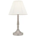 Molly Touch Table Lamp, Brushed Chrome