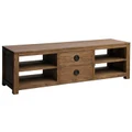 Vienna Solid Mahogany Timber 2 Middle Drawer TV Unit, 160cm, Teak