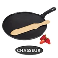Chasseur Cast Iron Crepe Pan, 30cm, Black Onyx