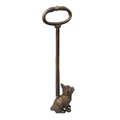 Fernley Cast Iron Door Stopper with Handle, Cat, Antique Rust