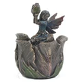 Veronese Cold Cast Bronze Coated Tulip Fairy Mini Trinket Box
