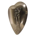Veronese Cold Cast Bronze Coated Heart Shape Jewellery Box, Devoted to you