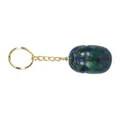 Veronese Cold Cast Bronze Coated Scarab Beetle Key Ring