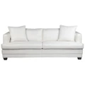 Darling Fabric 3 Seater Sofa, Off White