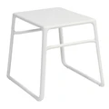 Pop Italian Made Commercial Grade Outdoor Side Table, White