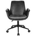 Marseille Faux Leather Office Chair, Black