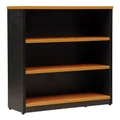Logan 3 Shelf Bookcase, Beech / Black