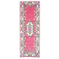 Avalon French Aubusson Wool Runner Rug, 210x67cm, Pink