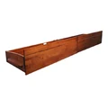 Cosimo Rubberwood Timber Trundle Drawer Storage, King Single, Brown