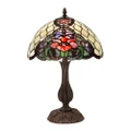Alicia Tiffany Style Stained Glass Table Lamp, Medium