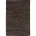 Chase Handwoven Hide & Leather Rug, 250x300cm, Cocoa