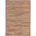 Chase Handwoven Hide & Leather Rug, 200x300cm, Caramel