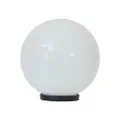 Polysphere IP44 Italian Made Exterior Sphere Post Top Light, 25cm, Opal