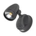 Muro Pro IP54 Tricolour Switchable LED Exterior Spotlight, 1 Head, Dark Grey