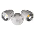 Muro Pro IP54 Tricolour Switchable LED Exterior Spotlight, 2 Head, White