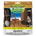 Slipstick Felt Floor Protectors, 2.5cm, Round, Dark Brown, Bag of 100