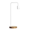 Lane Timber & Metal Table Lamp, White