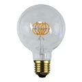 Allume G95 Dimmable LED Spiral Filament Globe, E27, 2200K, Clear