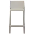 Trill Italian Made Commercial Grade Indoor / Outdoor Counter Stool, White