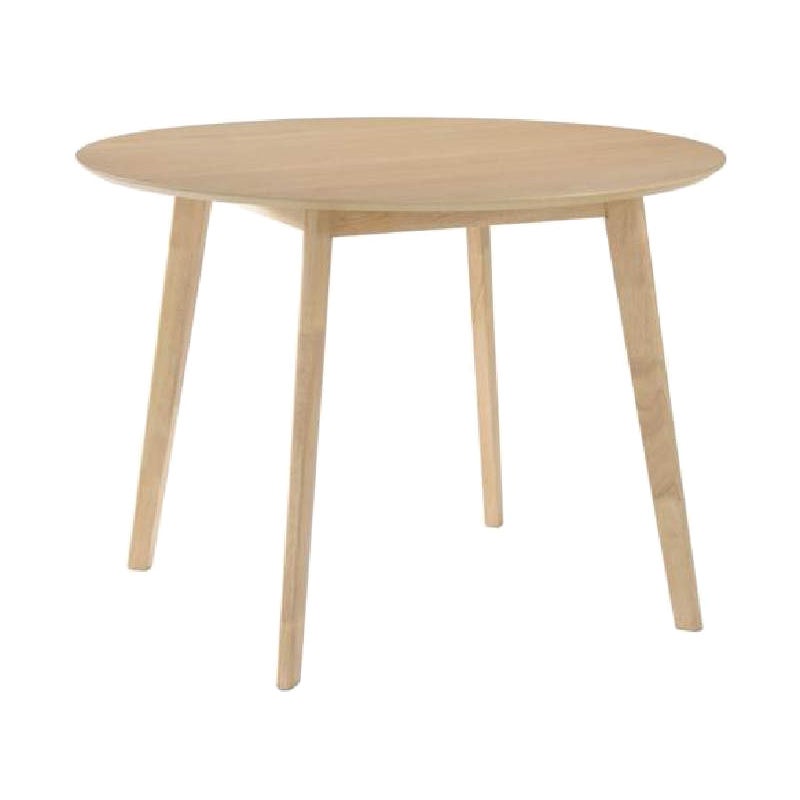 Harrogate Timber Round Dining Table, 100cm