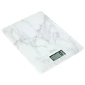 Avanti Compact Kitchen Scale, White Marble