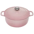 Chasseur Cast Iron Round French Oven, 26cm, Cherry Blossom