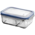 Glasslock Classic DUO Tempered Glass Rectangle Container, 670ml