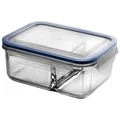 Glasslock Classic DUO Tempered Glass Rectangle Container, 1000ml