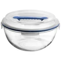 Glasslock Handy Tempered Glass Round Container, 4 Litre