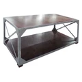 Barnston Mango Wood & Metal Coffee Table, 125cm