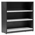 Logan 3 Shelf Bookcase, White / Black