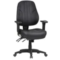 Rover Leather Multi Shift Office Chair, Low Back
