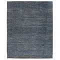 Perry Hand Knotted Wool Rug, 305x244cm, Denim Blue