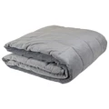 Aria Velvet Bed Comforter, 145x250cm, Silver