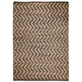 Waves Hand Knotted Jute Rug, 320x230cm, Brown