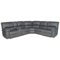 Antigo Fabric Modular Corner Recliner Sofa, 4 Seater, Dark Grey