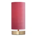 Harlow Velvet Fabric Touch Table Lamp, Pink
