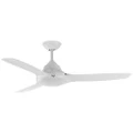Phaser Indoor / Outdoor AC Ceiling Fan, 127cm/50", White