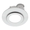 Starline Exhaust Fan with LED Light, Round, White