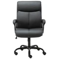 Puresoft PU Leather Office Chair, Mid Back