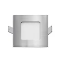 Stow Recessed LED Step Light, Square, 3000K, Nickel