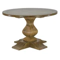 Ditton Mango Wood Round Pedestal Dining Table, 120cm