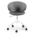 Gartel PU Leather Office Chair, Charcoal / White