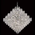 Siren Asfour Crystal Pendant Light / Chandelier, 94cm, Chrome