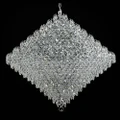 Siren Asfour Crystal Pendant Light / Chandelier, 152cm, Chrome
