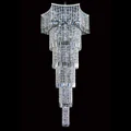 Themis Asfour Crystal Pendant Light / Chandelier, 84cm, Chrome