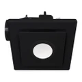 Emeline II 240 Ceiling Exhaust Fan with LED Light, Square, Black