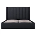 Frogmore Fabric Gas Lift Platform Bed, King, Charcoal