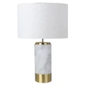 Paola Marble Base Table Lamp, White